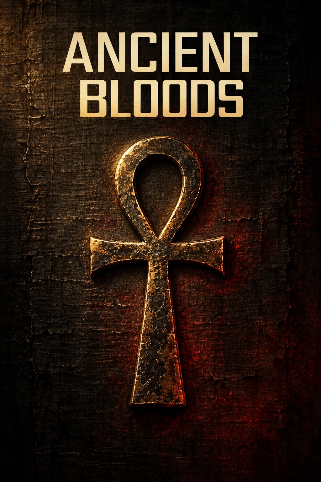 Ancient Bloods sequel teaser with a bronze ankh on dark papyrus
